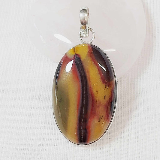 Mookaite Australian Gemstone Crystal Pendant (E711)