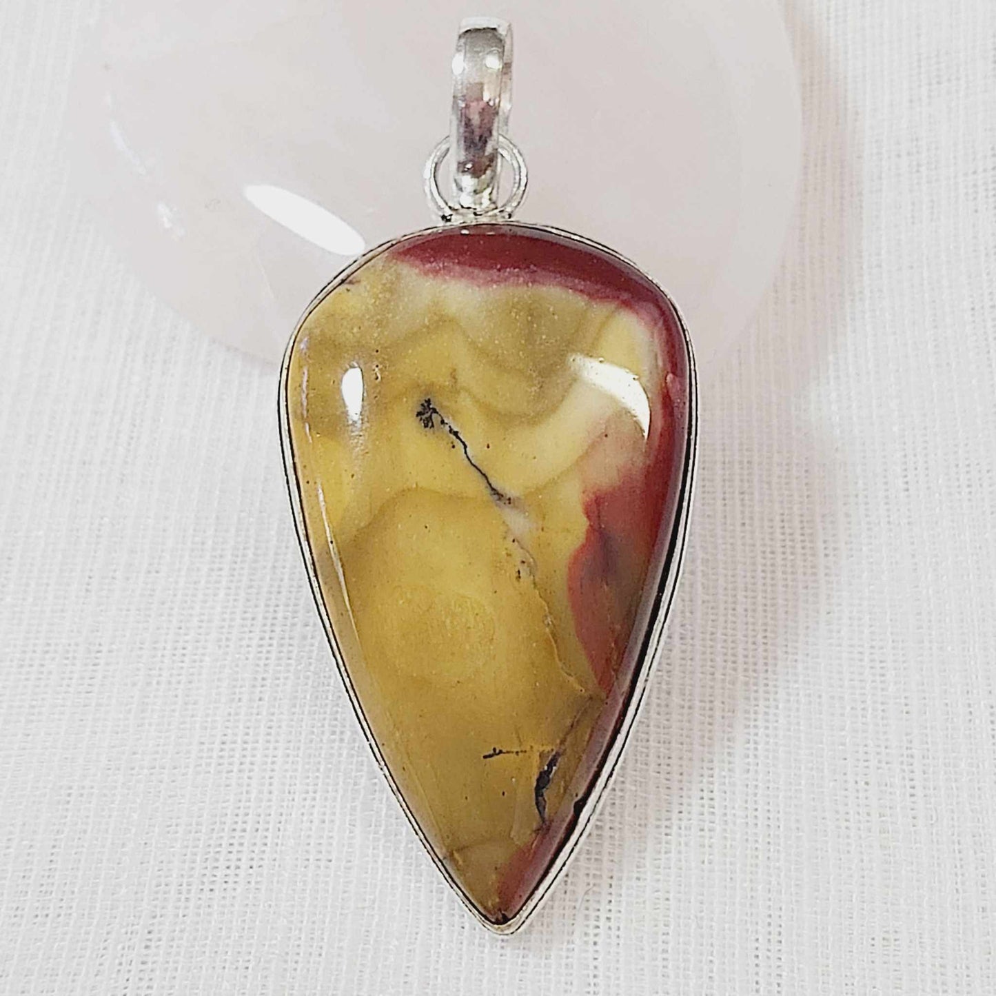 Mookaite Australian Gemstone Crystal Pendant (E716)