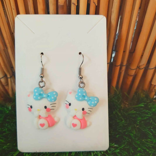 Handmade Hello Kitty Earrings