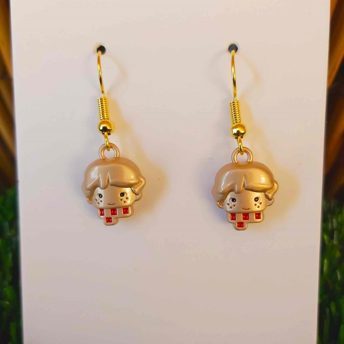Handmade Harry Potter Ron Earrings