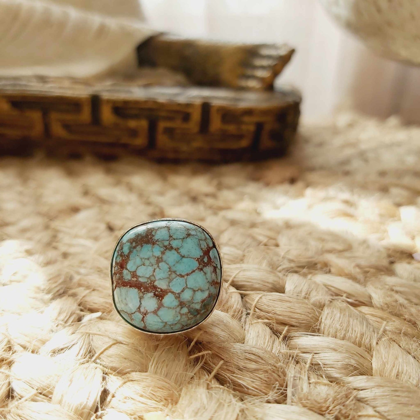 Turquoise Acceptance Gemstone Ring Size US 6 (E2493)