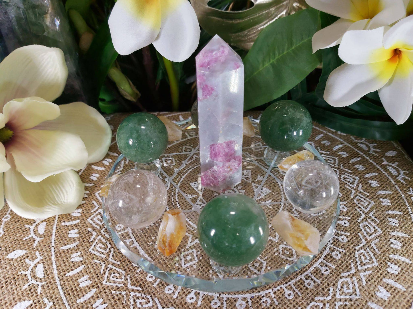 Divine Personal Power Crystal Grid Including 13 Crystals (#4)