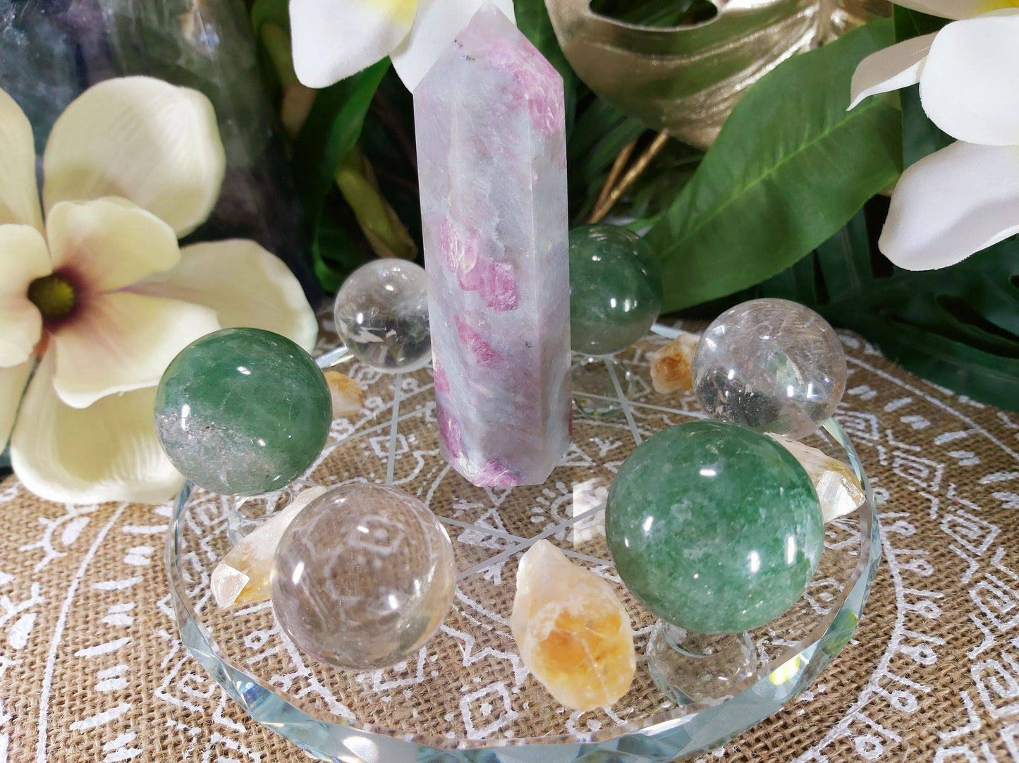 Divine Personal Power Crystal Grid Including 13 Crystals (#4)