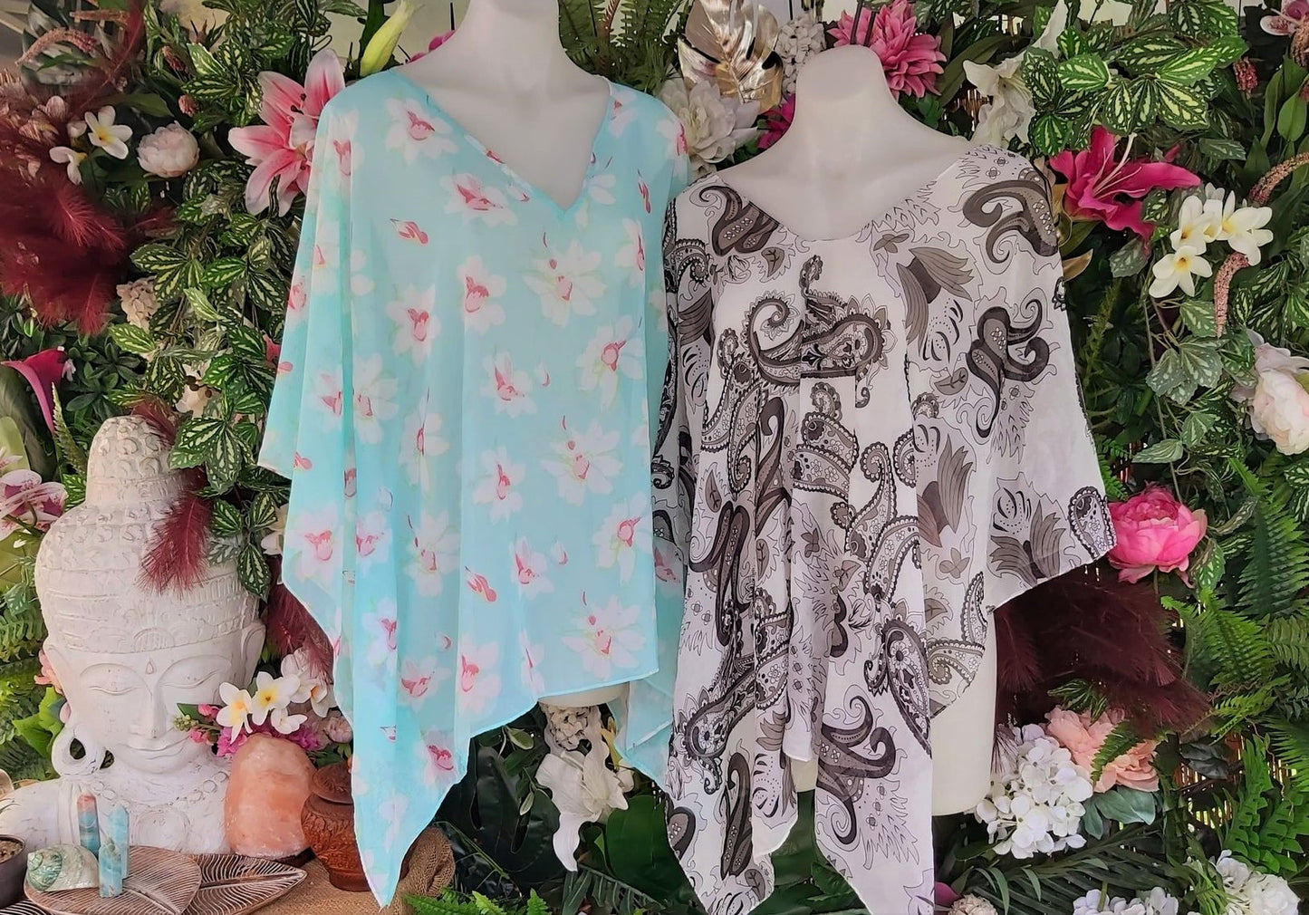 Oversized Relax Fit Beach Cover-Up Bohemian Kaftan 2 Pack Size 16-18