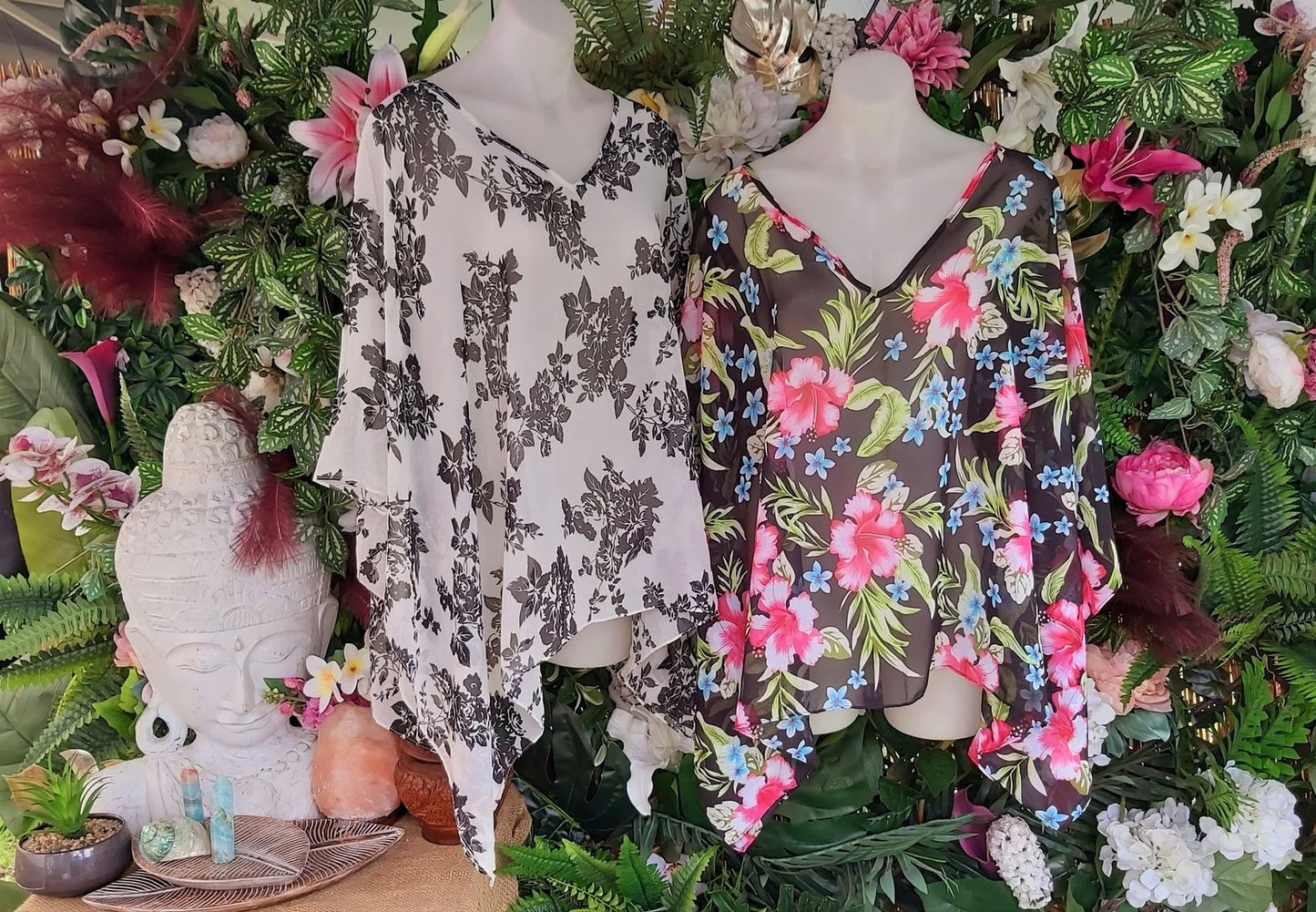 Oversized Relax Fit Beach Cover-Up Bohemian Kaftan 2 Pack Size 16-18