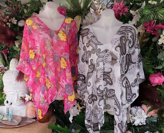 Oversized Relax Fit Beach Cover-Up Bohemian Kaftan 2 Pack Size 16-18