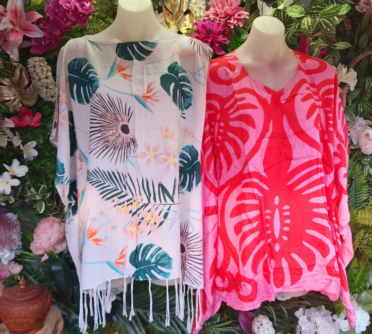 Oversized Beach Summer Bohemian Kaftan 2 Pack Size 16-20