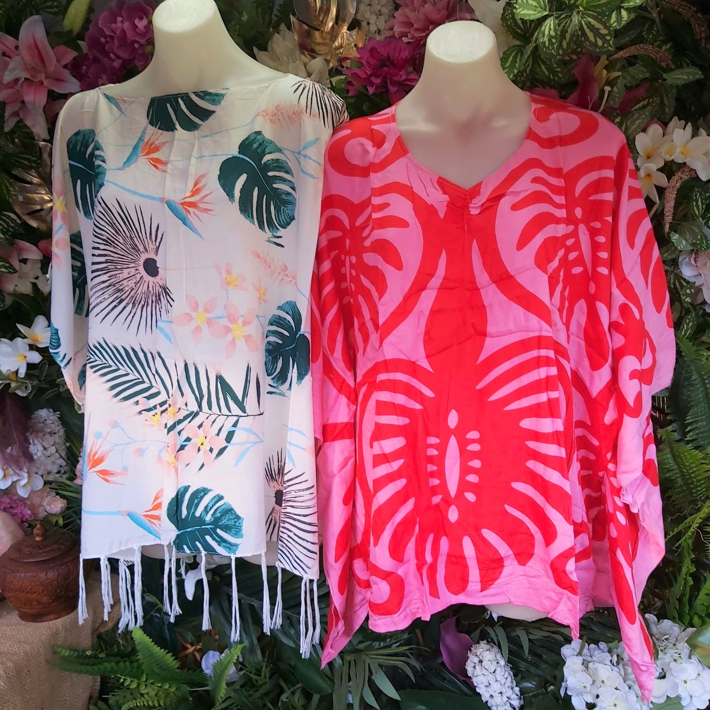 Oversized Beach Summer Bohemian Kaftan 2 Pack Size 16-20