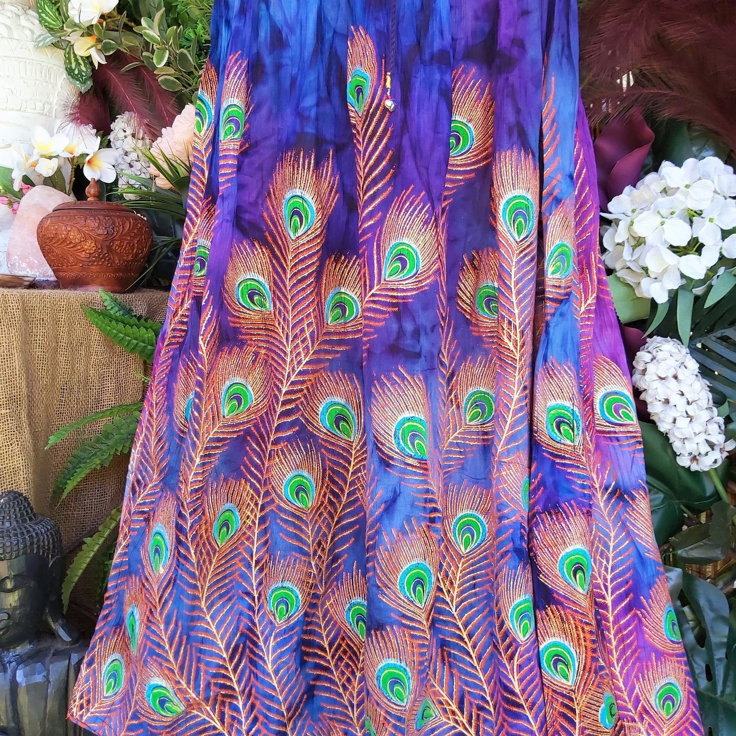 Tie Dye Gypsy Bohemian Maxi Skirt Size 14/16