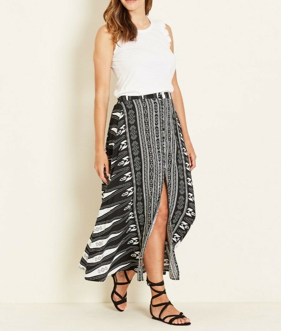 Crossroads Tribal Bohemian Maxi Skirt