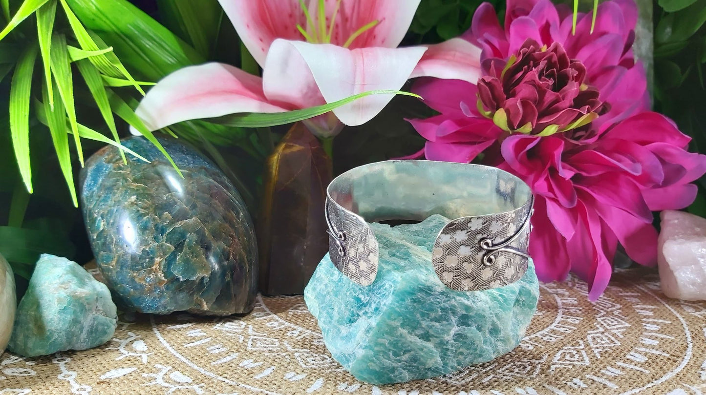 Rhodochrosite Inner Peace Bangle Bracelet (B101)