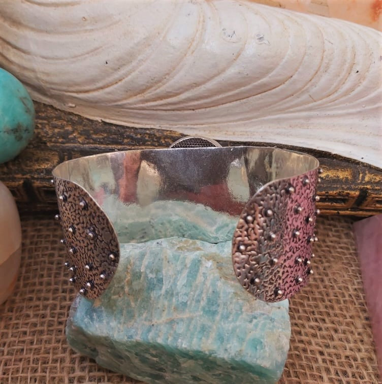 Tiger Eye Earth Star Gemstone Bangle/Bracelet (B176)