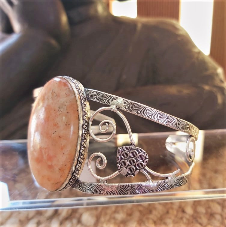 Sunstone Crystal Gemstone Creativity Bangle (B202)