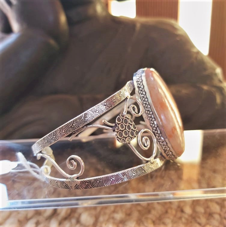 Sunstone Crystal Gemstone Creativity Bangle (B202)