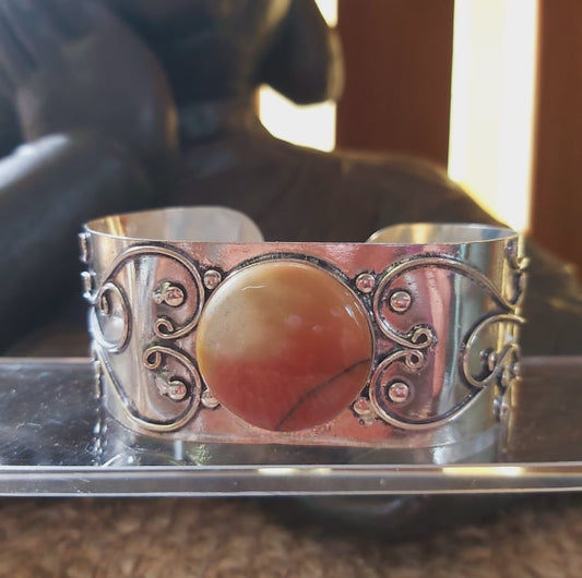 Mookaite Mother Earth Bangle Bracelet (B210)