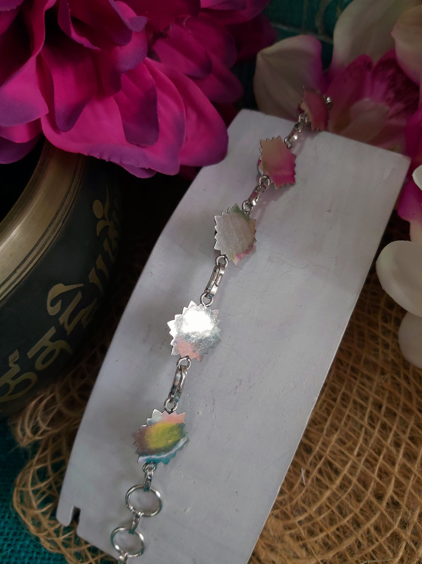 Amazonite Crystal Bracelet 20 cm (BRC32)