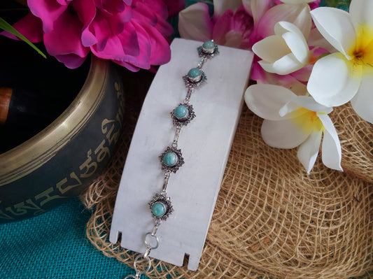 Amazonite Crystal Bracelet 20 cm (BRC32)