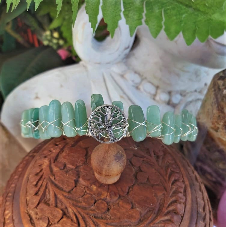 Aventurine Gemstone Crown Tiara Baroque Handmade (CR15)