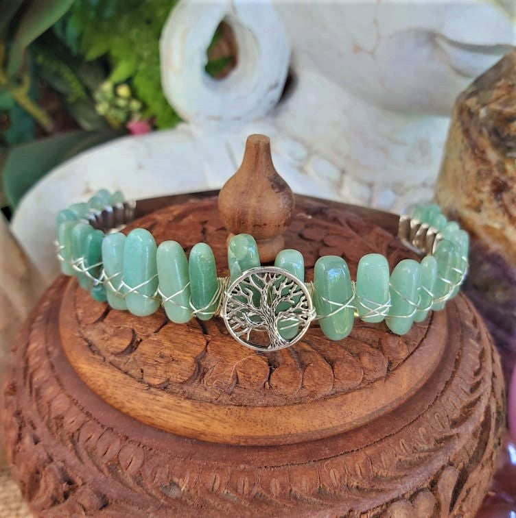 Aventurine Gemstone Crown Tiara Baroque Handmade (CR15)