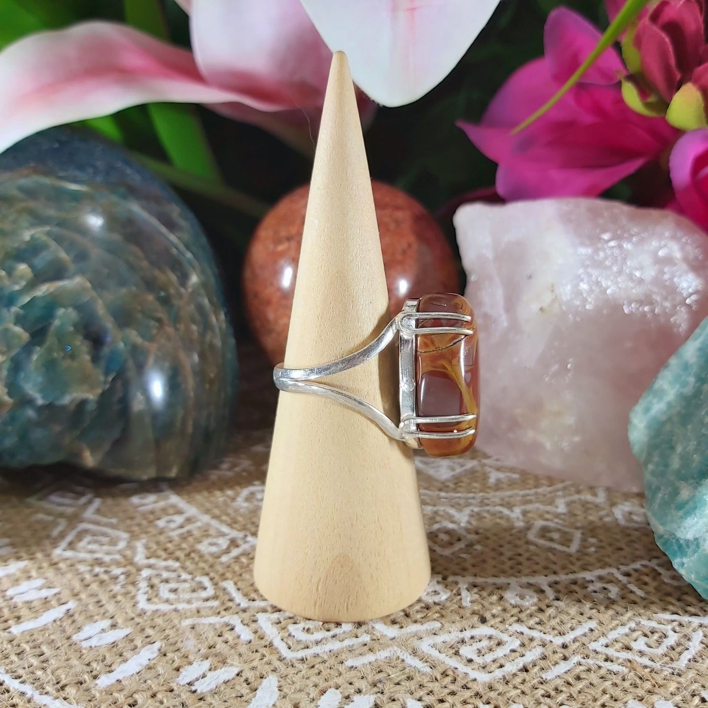 Jasper Supreme Nurturer Ring Size US 10 (E1106)