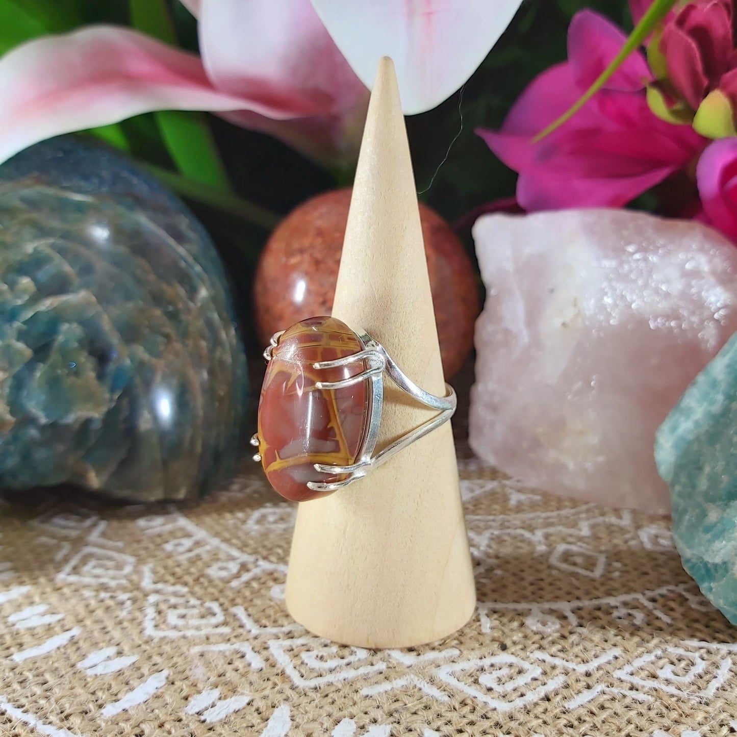 Jasper Supreme Nurturer Ring Size US 10 (E1106)
