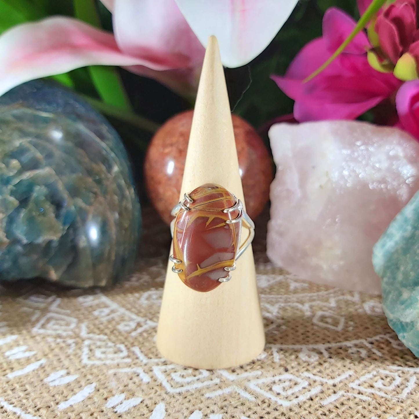 Jasper Supreme Nurturer Ring Size US 10 (E1106)