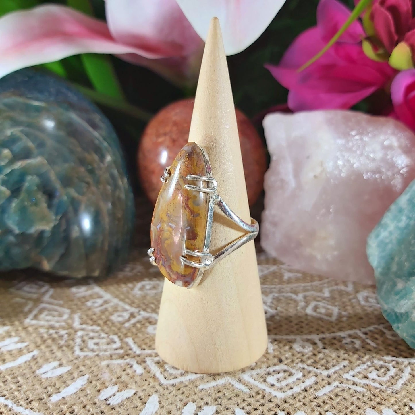 Jasper Supreme Nurturer Ring Size US 10 (E1108)