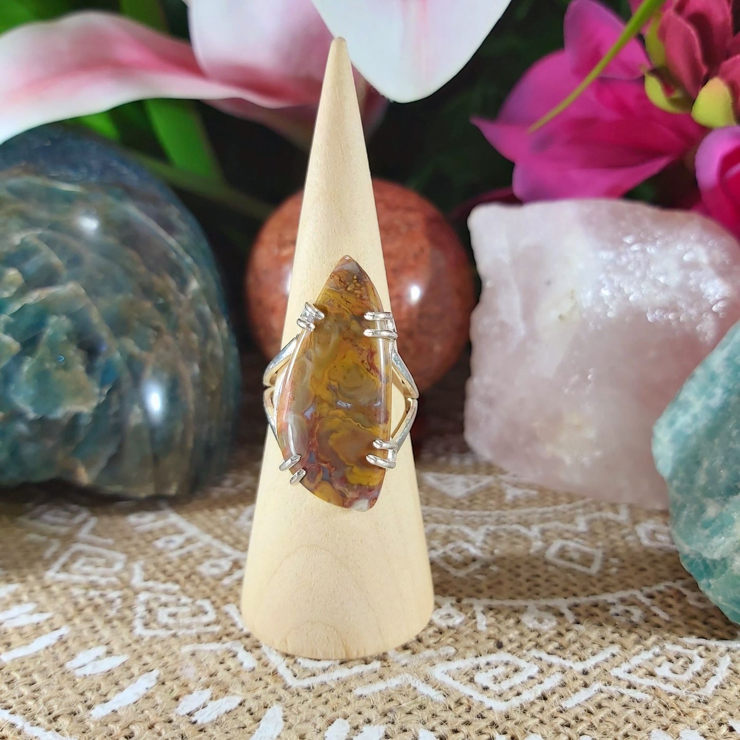 Jasper Supreme Nurturer Ring Size US 10 (E1108)