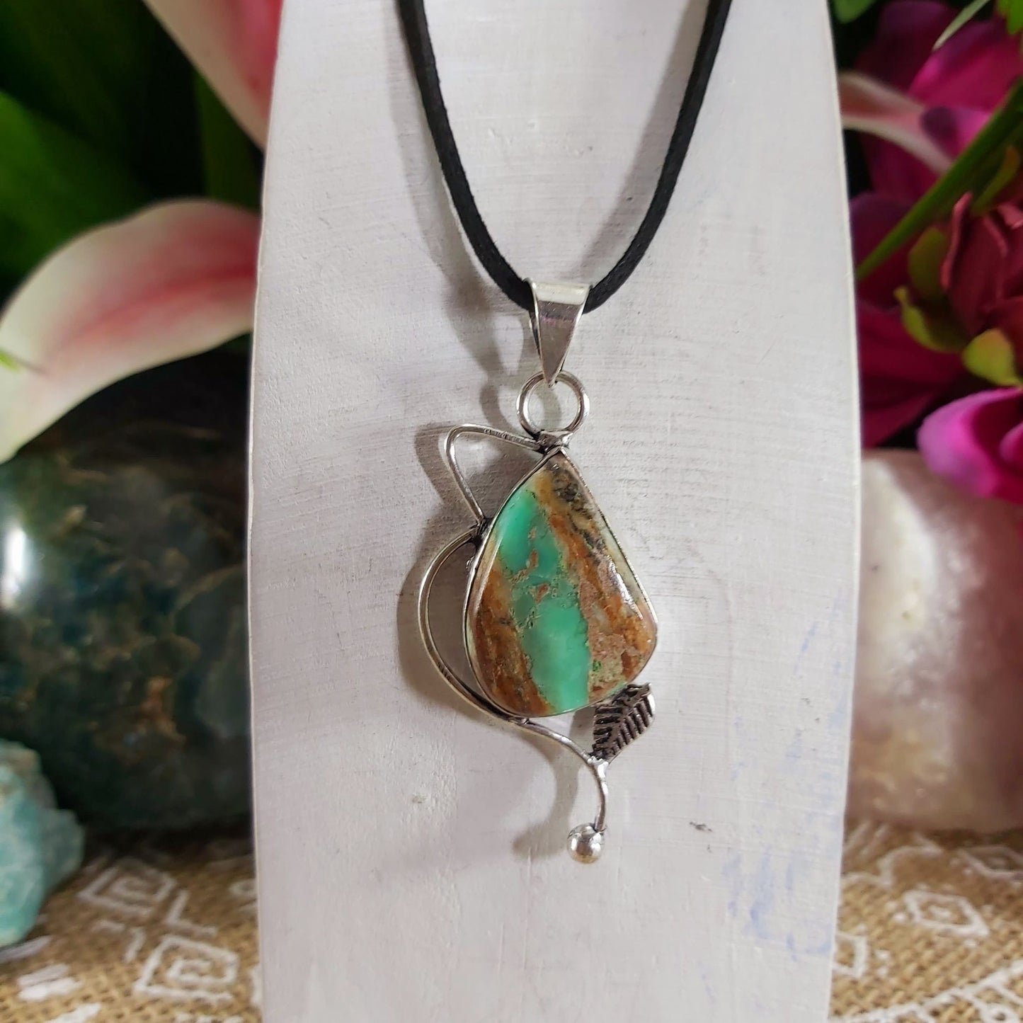 Chrysoprase Forgiveness Gemstone Pendant (E1158)