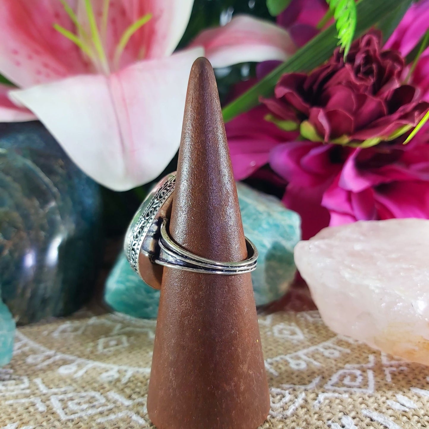 Agate Physical Well Being & Balance Ring US 10 (E1259)