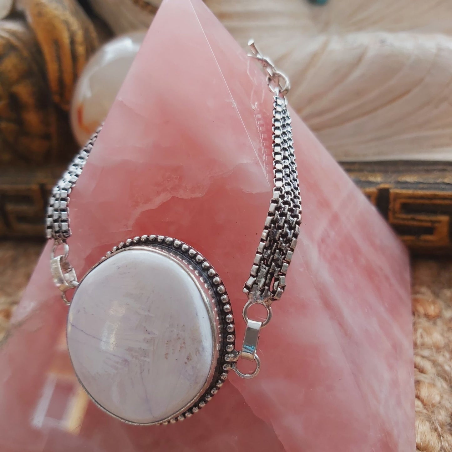 Scolecite Inner Peace Bracelet (B1346)