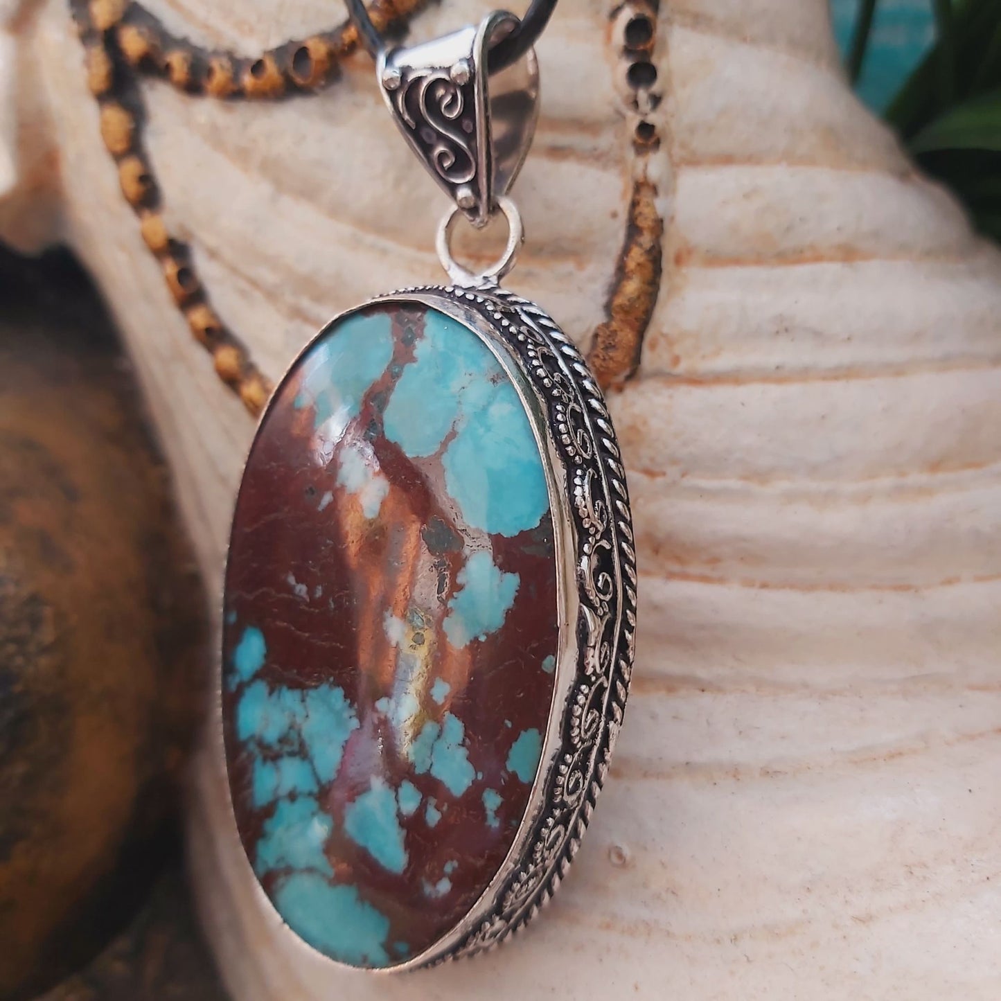 Turquoise Acceptance & Forgiveness Pendant (E1467)