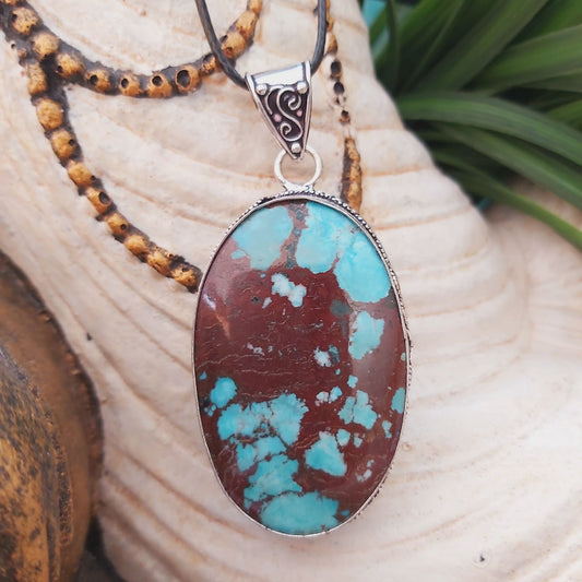 Turquoise Acceptance & Forgiveness Pendant (E1467)