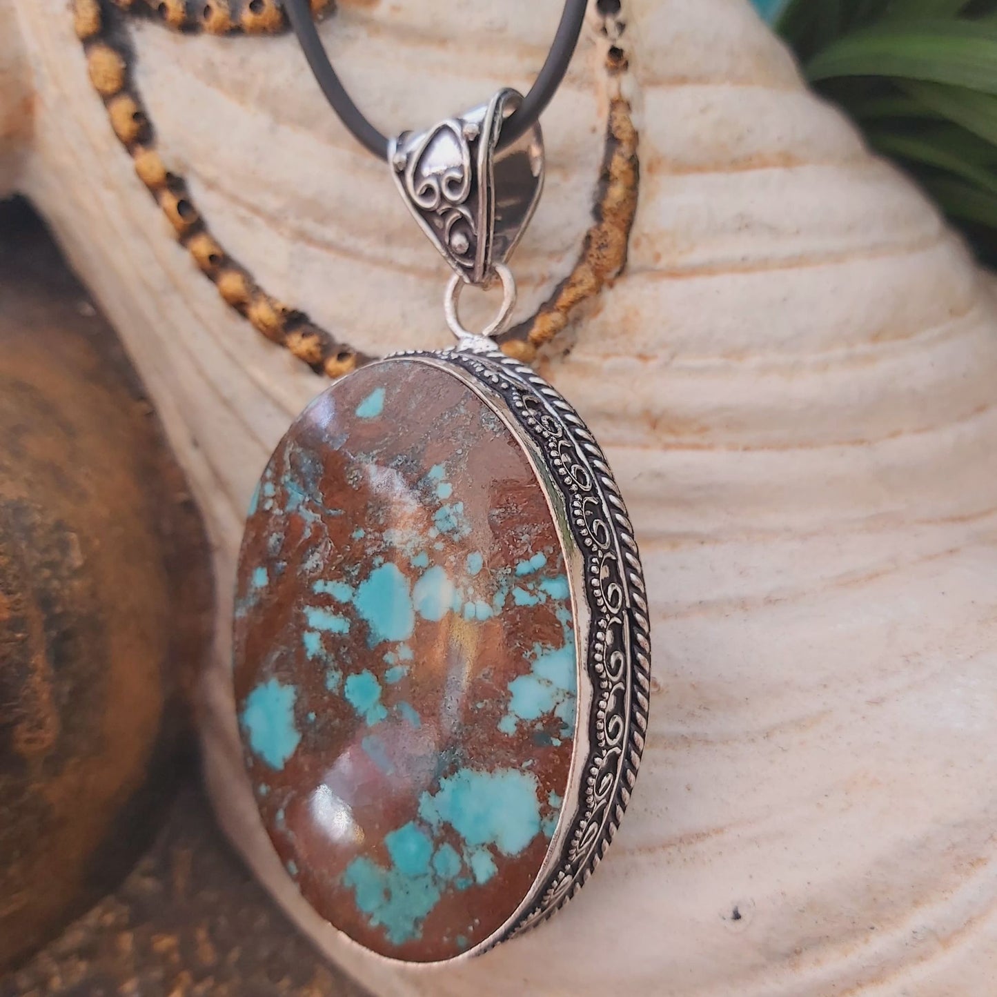 Turquoise Acceptance & Forgiveness Pendant (E1469)