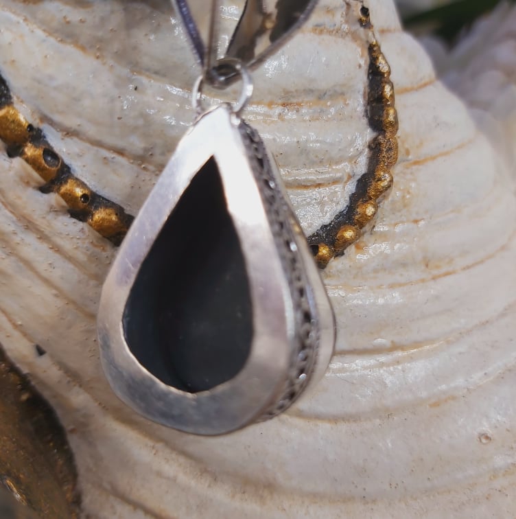 Abalone Shell Pendant Necklace (E1658)