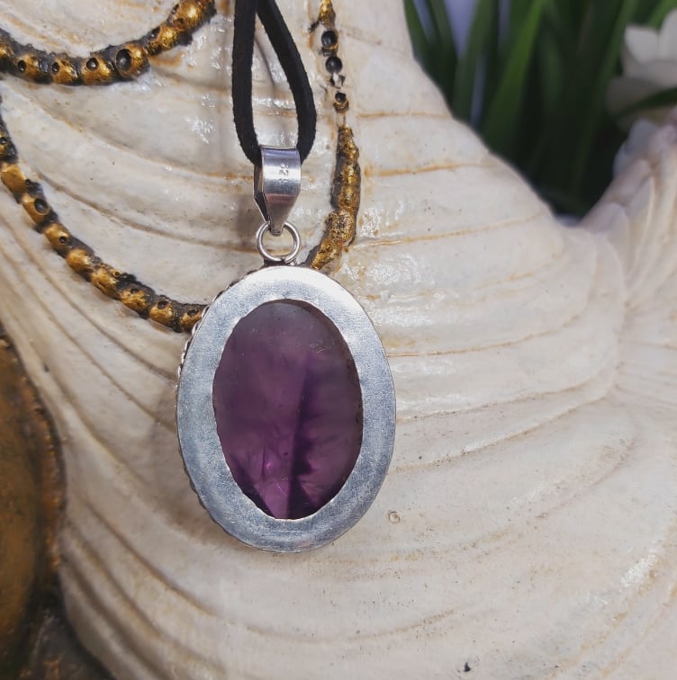 Amethyst Gemstone Pendant (E1676)