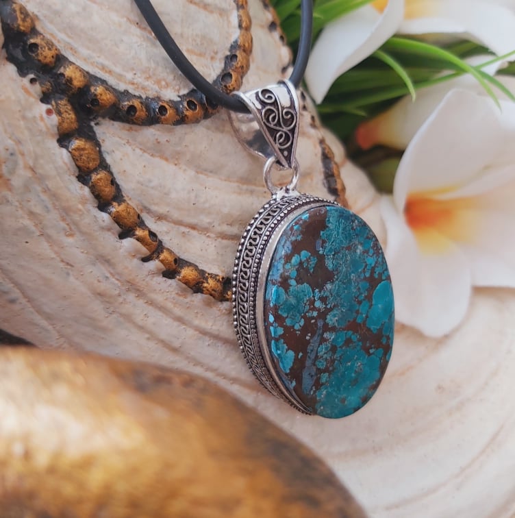 Turquoise Acceptance & Forgiveness Pendant (E1793)