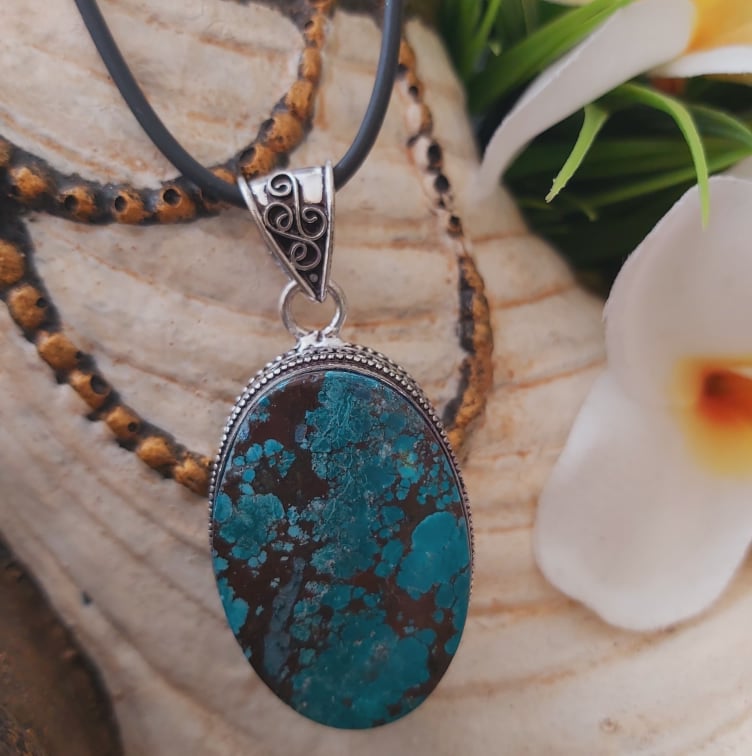 Turquoise Acceptance & Forgiveness Pendant (E1793)