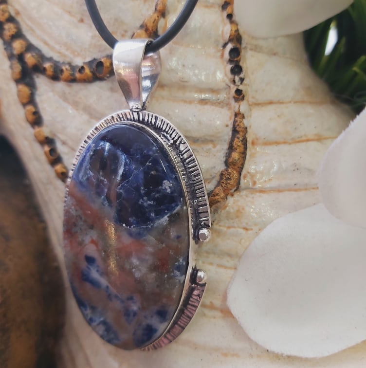 Sodalite Self-Acceptance Pendant (E1802)
