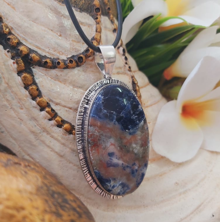 Sodalite Self-Acceptance Pendant (E1802)
