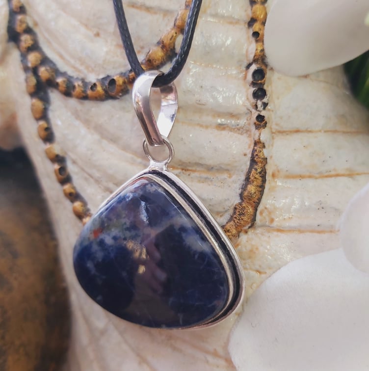 Sodalite Self-Acceptance Pendant (E1803)