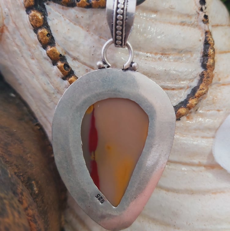 Mookaite Decision Making Gemstone Pendant (E1810)