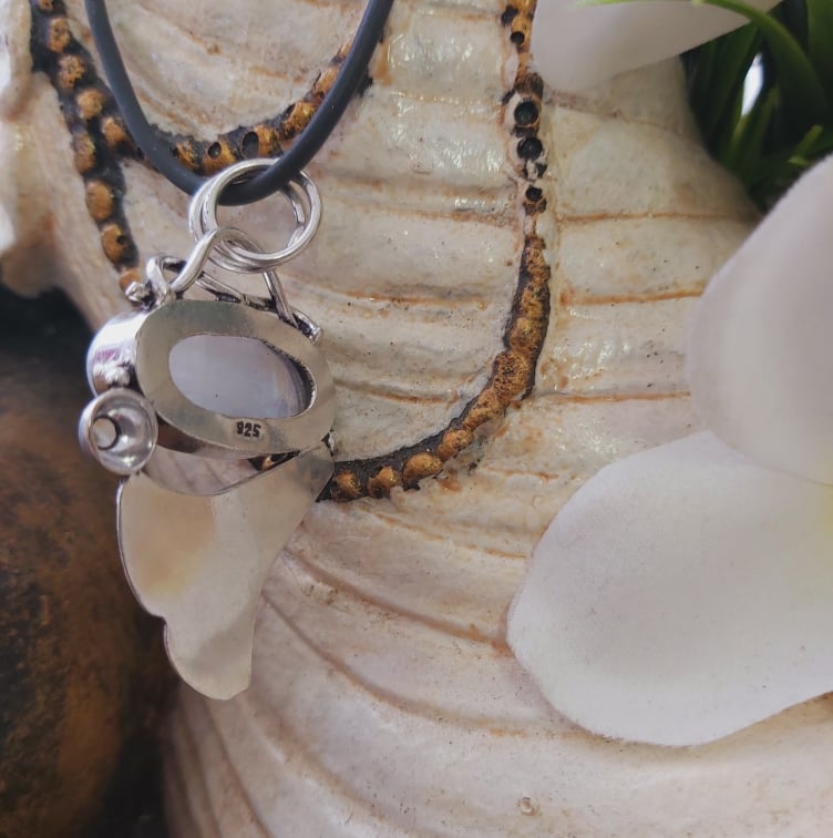 Rainbow Moonstone Compassion Pendant (E1813)