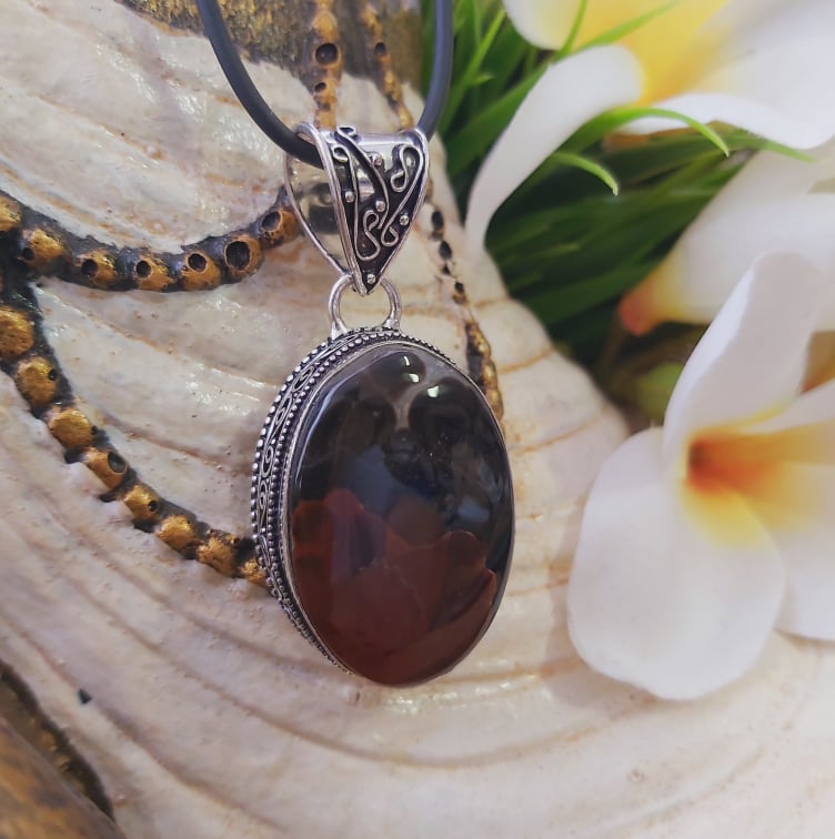 Agate Grounding Gemstone Pendant (E1816)