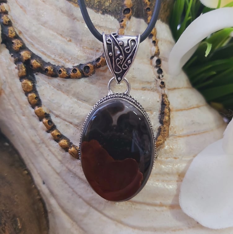 Agate Grounding Gemstone Pendant (E1816)