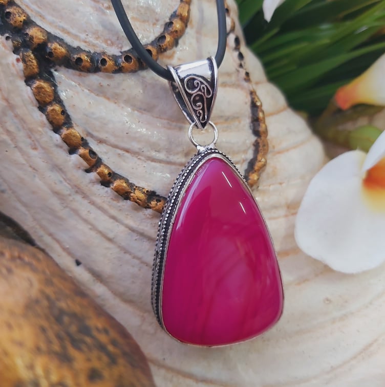 Agate Grounding Gemstone Pendant (E1825)