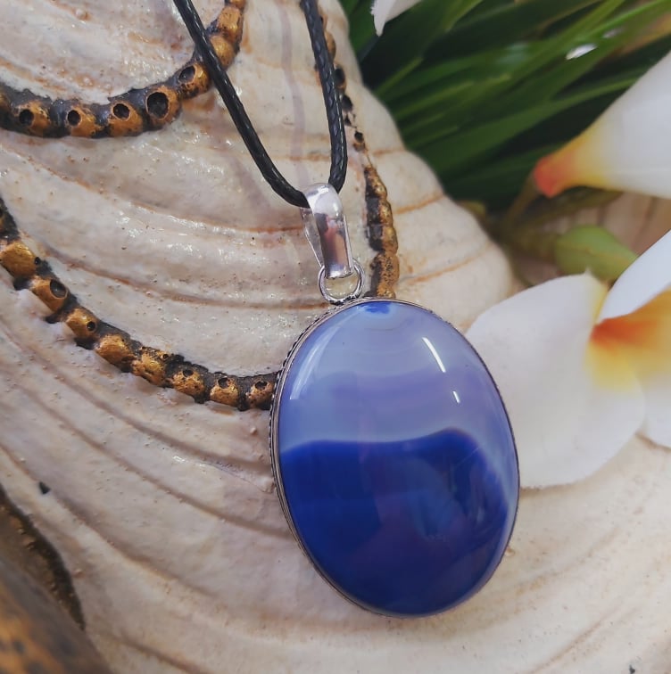 Agate Protection Gemstone Pendant (E1830)