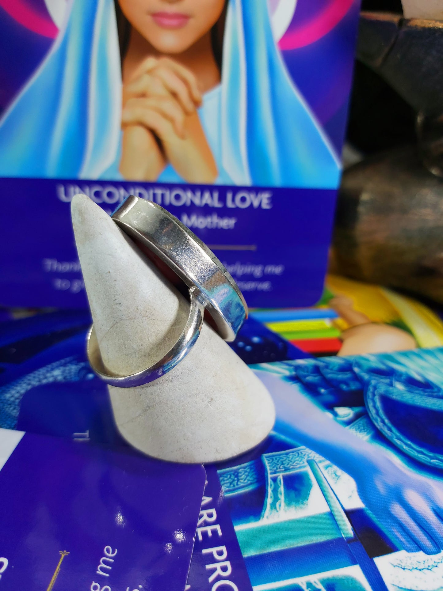 Rhodonite Self-Worth Ring Size US 9 (E186)