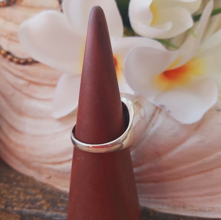 Agate Physical Wellbeing Gemstone Ring US 9.5 (E1867)