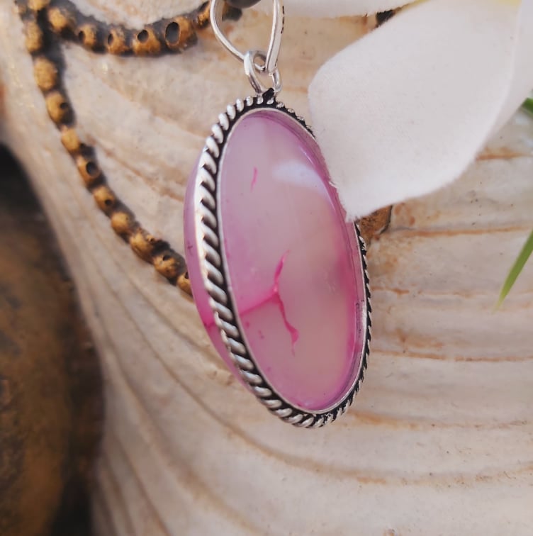 Agate Grounding & Protection Gemstone Pendant (E1898)